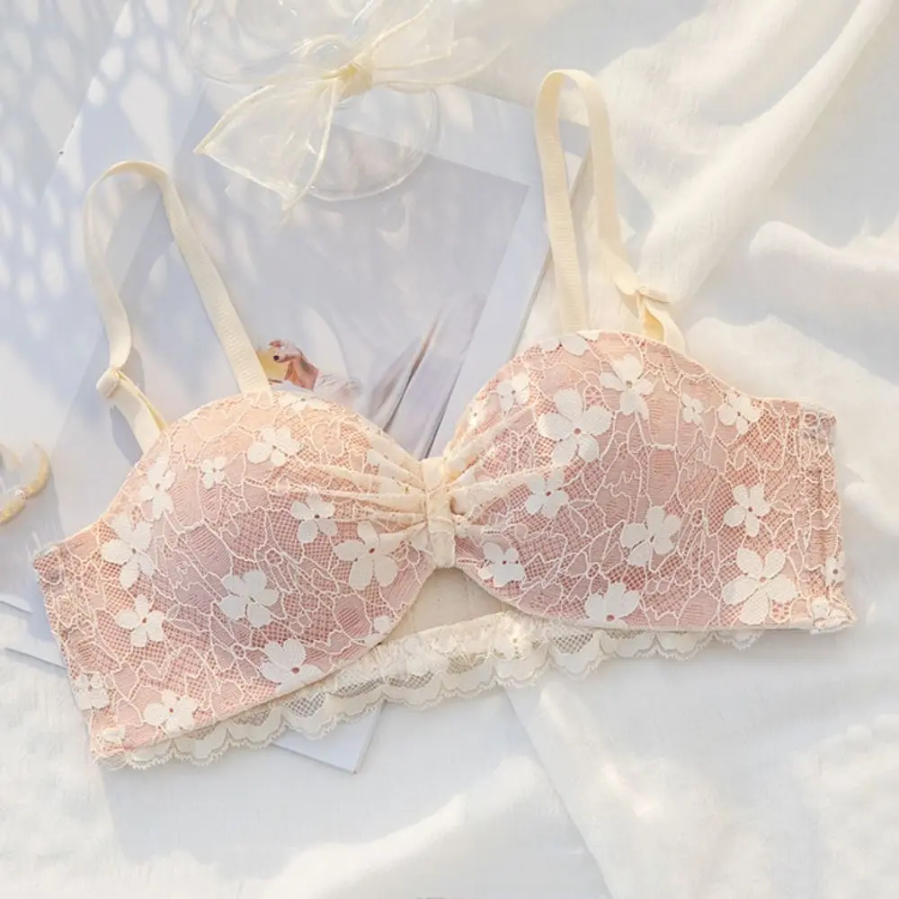 Close-fitting Mesh Wireless Bra Anti-sagging Shockproof Floral Lace Deep V Bra Gathered Breasts Lingerie Brassiere for Women
Close-fitting Mesh Wireless Bra Anti-sagging Shockproof Floral Lace Deep V Bra Gathered Breasts Lingerie Brassiere for Women