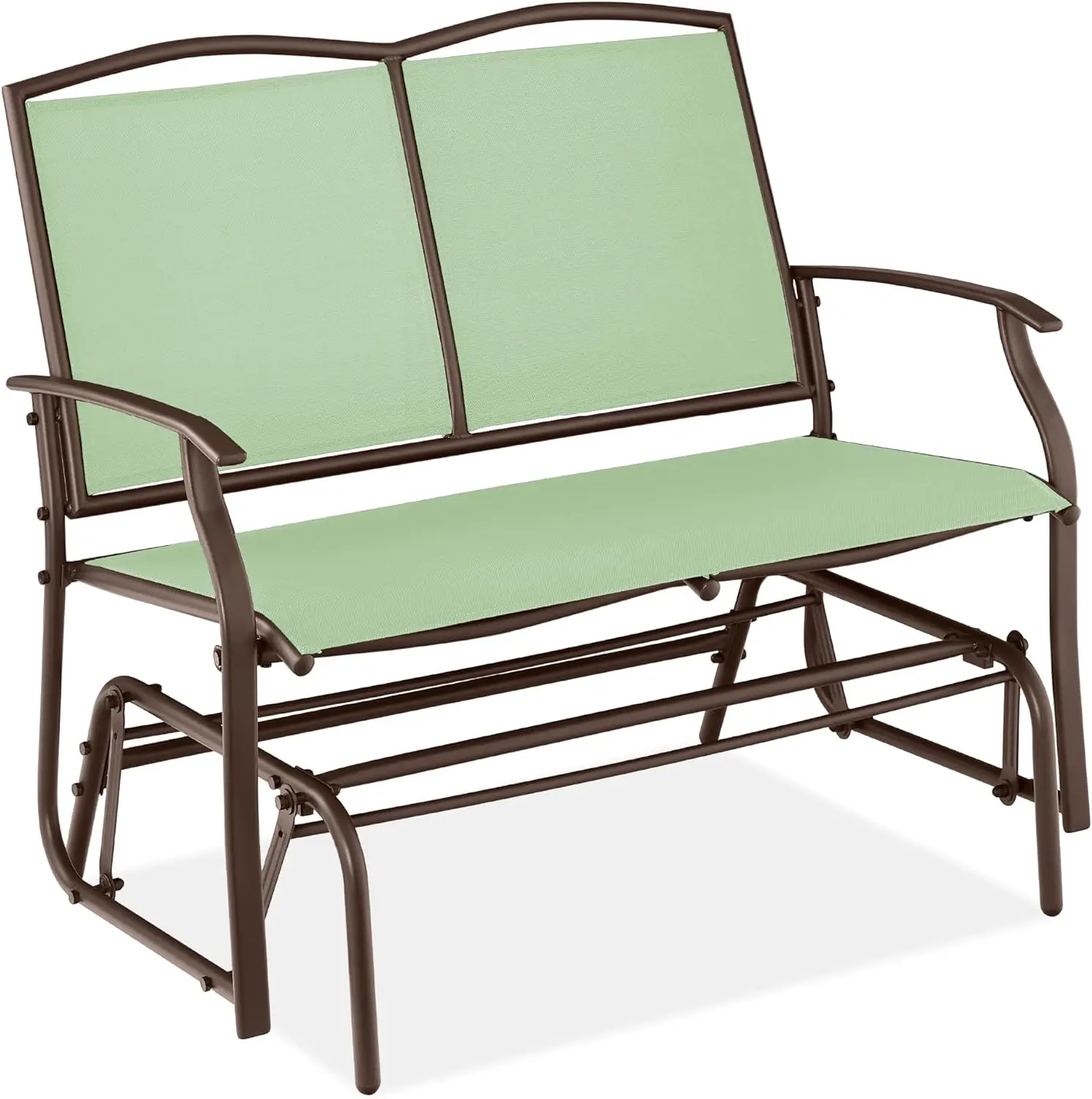 2-Person Outdoor Patio Swing Glider Steel Bench Loveseat Rocker for Deck, Porch w/Textilene Fabric, Steel Frame - Sage Green
2-Person Outdoor Patio Swing Glider Steel Bench Loveseat Rocker for Deck, Porch w/Textilene Fabric, Steel Frame - Sage Green