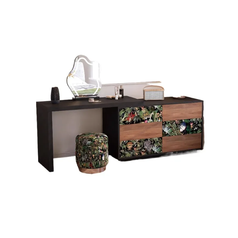 Dresser, chest and cabinet integrated, all solid wood corner makeup table, bedside storage cabinet
Dresser, chest and cabinet integrated, all solid wood corner makeup table, bedside storage cabinet