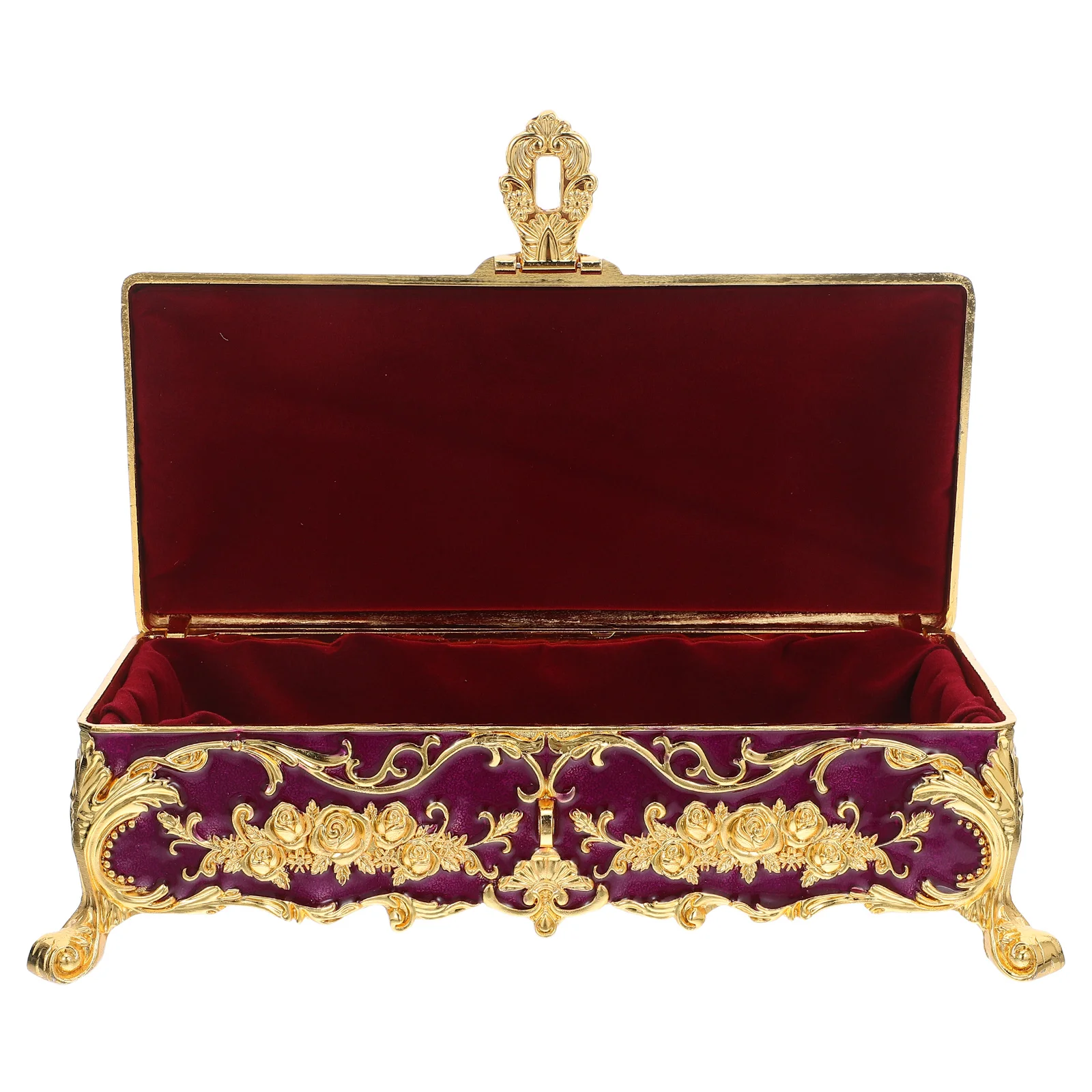 Jewelry Vintage Box Trinket Organizer Chest Case Alloy Holder for Women Purple Miss
Jewelry Vintage Box Trinket Organizer Chest Case Alloy Holder for Women Purple Miss