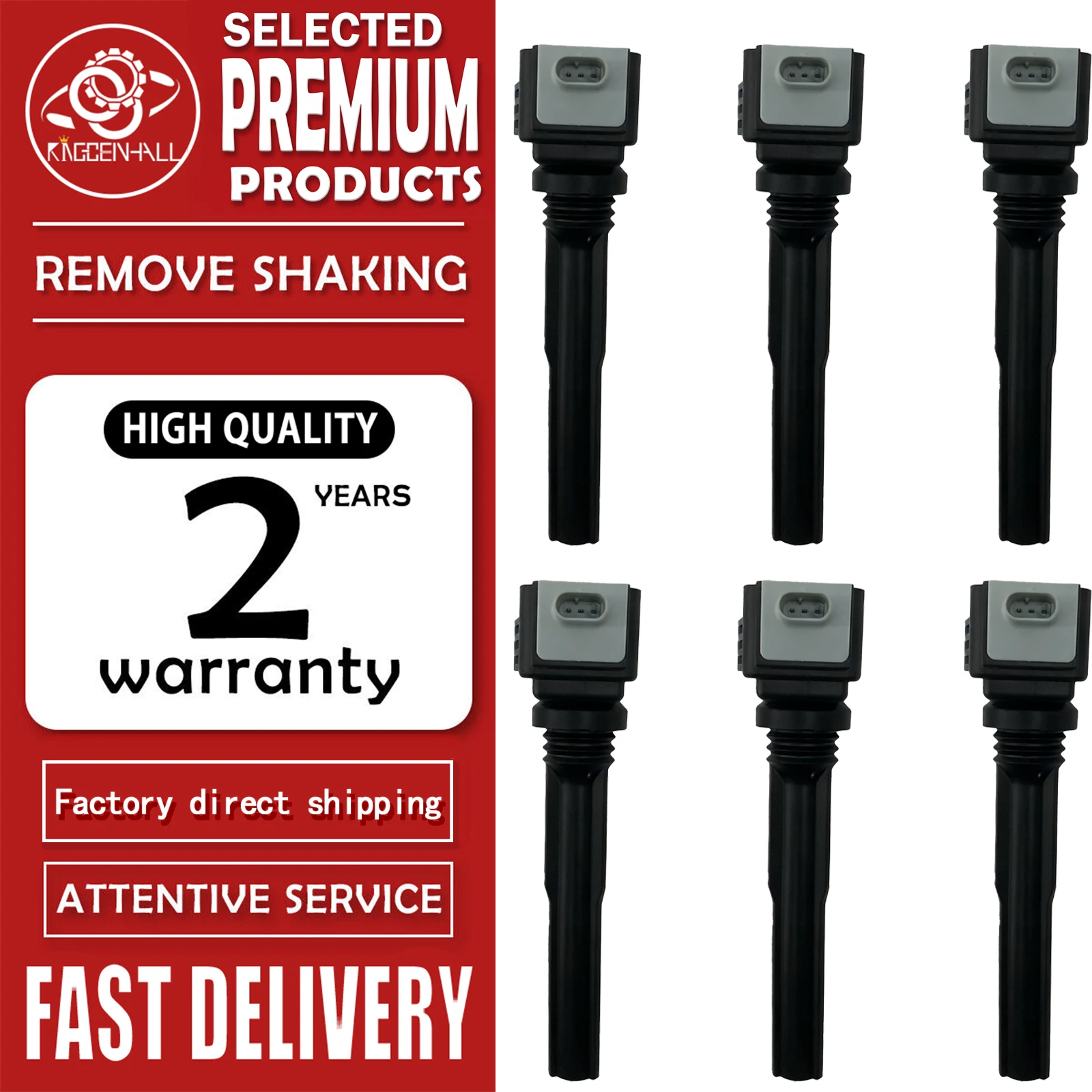 FT4Z12029A DG555 6PCS Ignition Coil Heigh Quality Compatible With Ford F150 Edge Fusion 2.7L Lincoln MKX MKZ Continental 3.0L
FT4Z12029A DG555 6PCS Ignition Coil Heigh Quality Compatible With Ford F150 Edge Fusion 2.7L Lincoln MKX MKZ Continental 3.0L