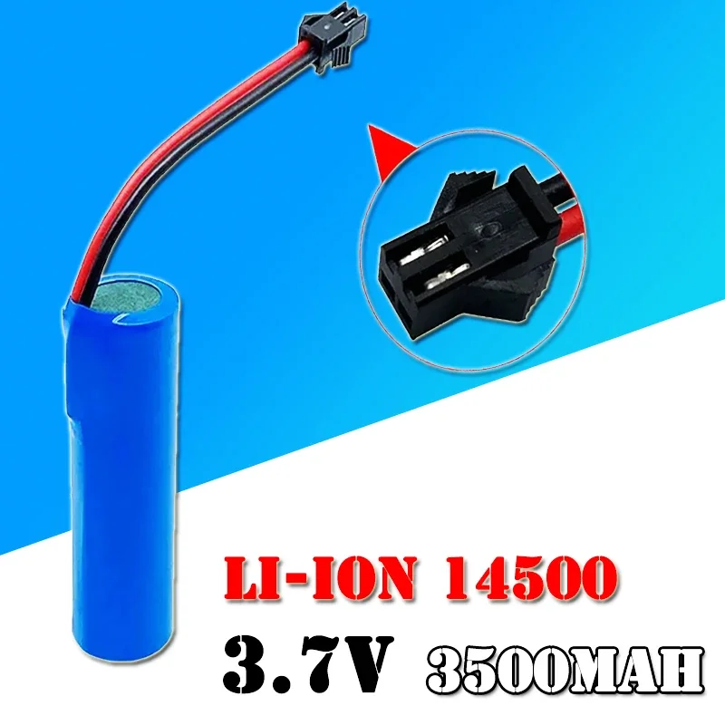 3.7V Rechargeable Battery 3.7V 18650 3500mAh 14500 Rechargeable Battery Lithium ion 18650 Battery SM Plug
3.7V Rechargeable Battery 3.7V 18650 3500mAh 14500 Rechargeable Battery Lithium ion 18650 Battery SM Plug