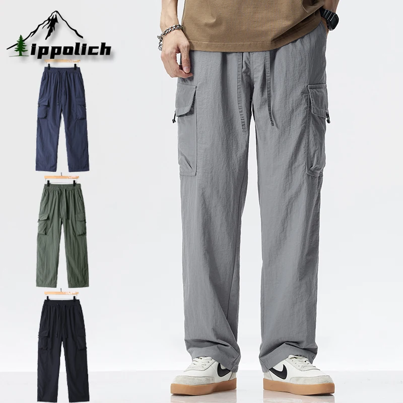 IPPOLICH Men's American Fashionable Leisure Pants Summer Breathable Mesh Multi-pocket Work Pants Outdoor Rock Climbing Pants
IPPOLICH Men's American Fashionable Leisure Pants Summer Breathable Mesh Multi-pocket Work Pants Outdoor Rock Climbing Pants