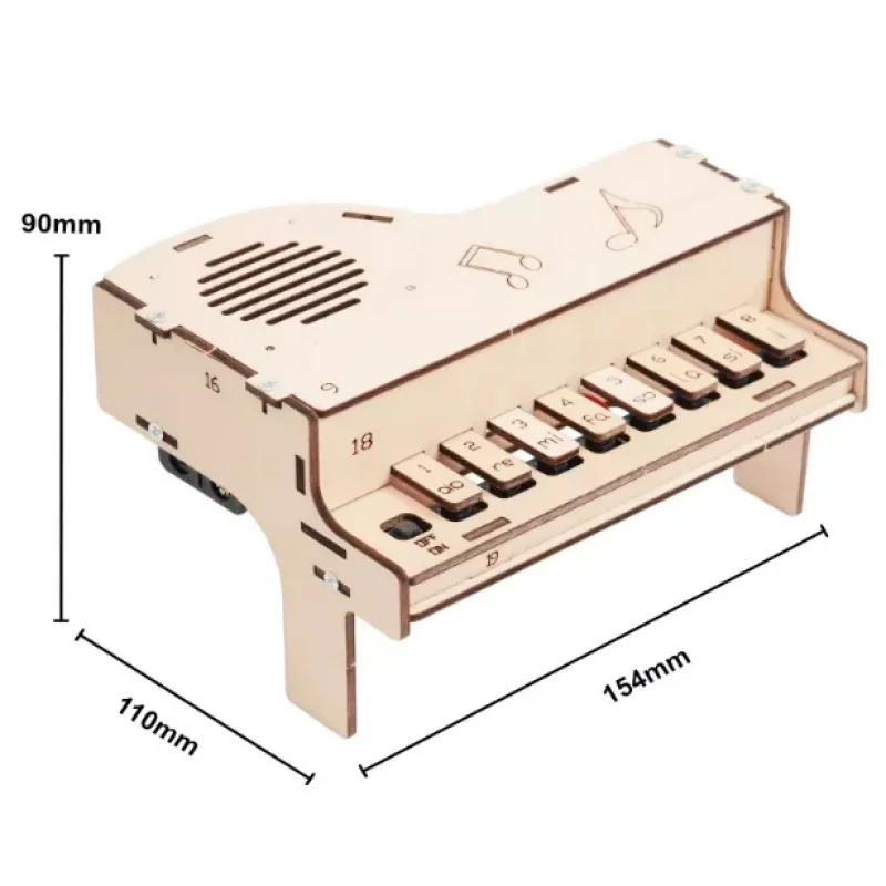 Electronic Piano Kit, Kids STEM Invention, Handmade Musical Instrument Model, Assembly Piano Students
Electronic Piano Kit, Kids STEM Invention, Handmade Musical Instrument Model, Assembly Piano Students