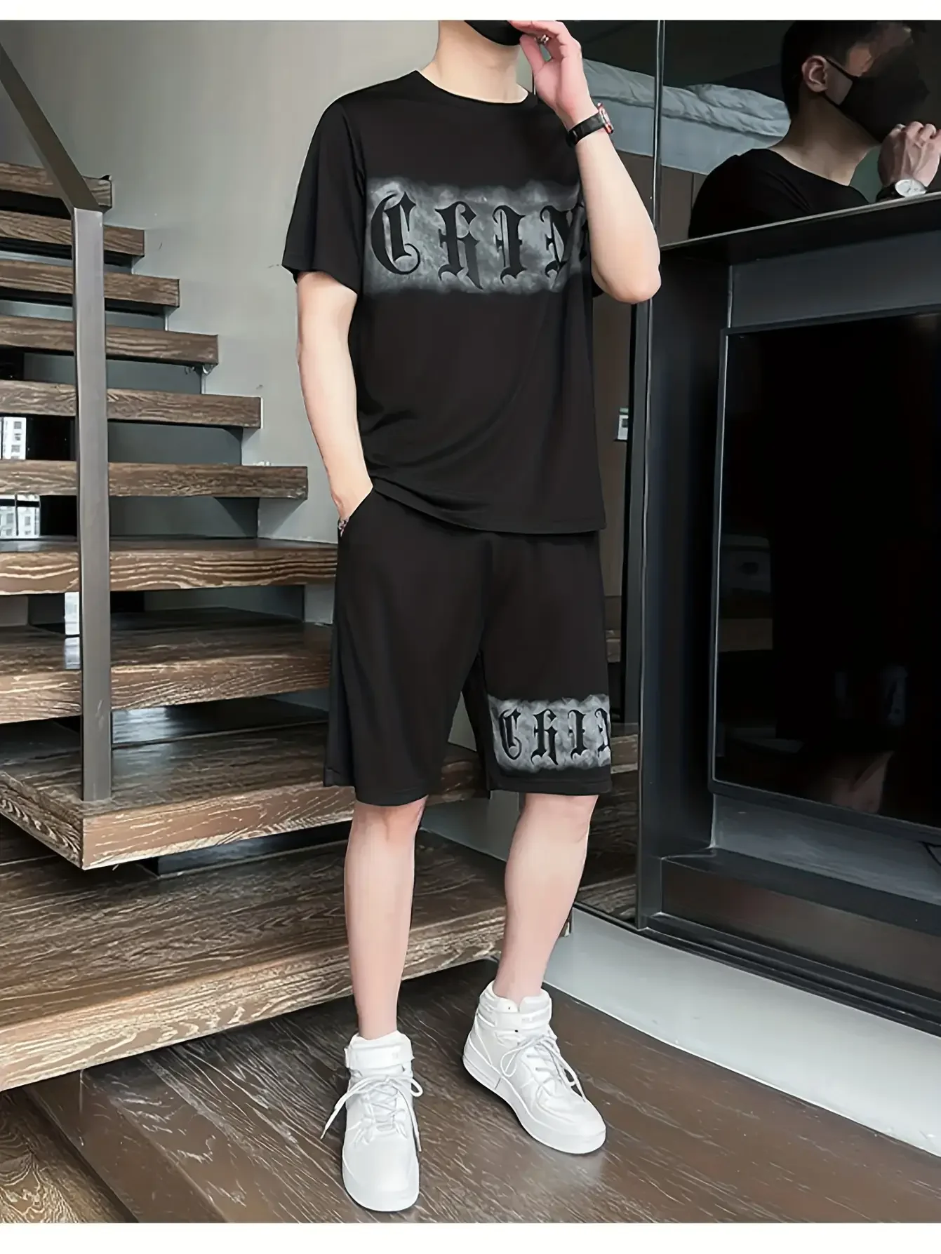 Модные мужские шорты с короткими рукавами из 2 предметов, летний повседневный спортивный быстросохнущий комплект, подходит для баскетбола, бега, фитнеса
Модные мужские шорты с короткими рукавами из 2 предметов, летний повседневный спортивный быстросохнущий комплект, подходит для баскетбола, бега, фитнеса