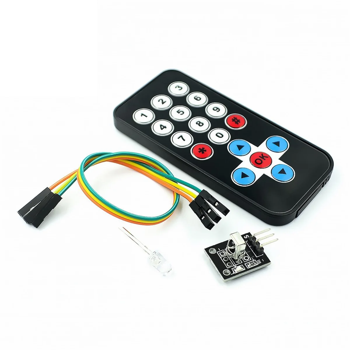 M16KRemote Control Module HX1838 Infrared Wireless Remote Control Kit Remote Control Robot Multi-Functional Module
M16KRemote Control Module HX1838 Infrared Wireless Remote Control Kit Remote Control Robot Multi-Functional Module