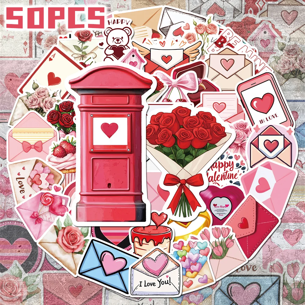 50pcs Valentine's Day themed decorative stickers for New Year gift party decor Back to school Birthday skateboard luggage bike
50pcs Valentine's Day themed decorative stickers for New Year gift party decor Back to school Birthday skateboard luggage bike