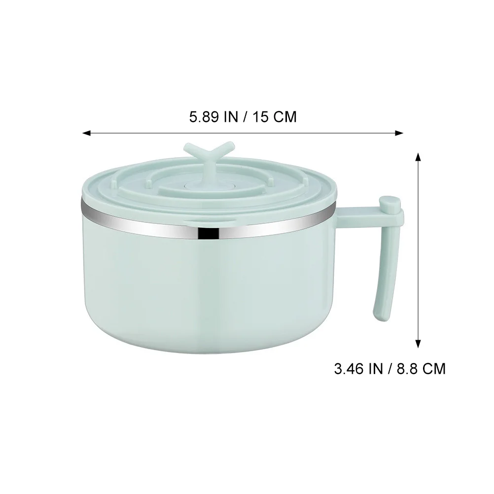 Kitchen Food Serving Stainless Steel Noodle Bowl Heat Resistant Soup Bowl with Lid Storage Container for Household 
Kitchen Food Serving Stainless Steel Noodle Bowl Heat Resistant Soup Bowl with Lid Storage Container for Household