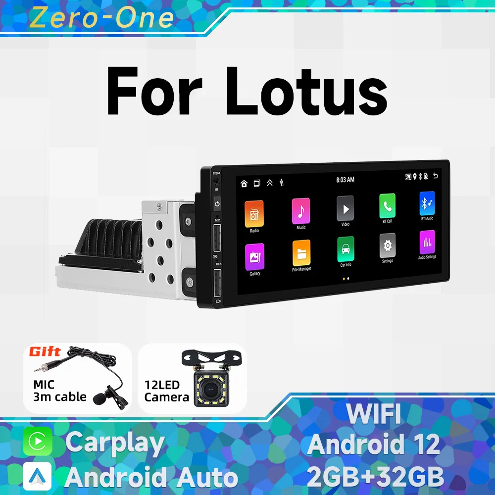 1 Din Radio Android 13 Car Multimedia for Lotus Universal 6.9 Inch Screen Stereo Head Unit Wireless Carplay Autoradio GPS WiFi
1 Din Radio Android 13 Car Multimedia for Lotus Universal 6.9 Inch Screen Stereo Head Unit Wireless Carplay Autoradio GPS WiFi