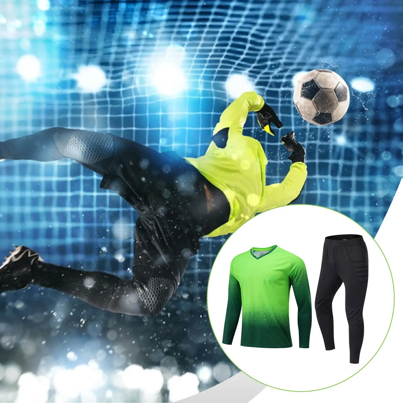 Padded Sports Shirt and Long Pants Sponge Protector Durable Breathable Kit for Men Kids Soccer Goalie Football Accessories
Padded Sports Shirt and Long Pants Sponge Protector Durable Breathable Kit for Men Kids Soccer Goalie Football Accessories