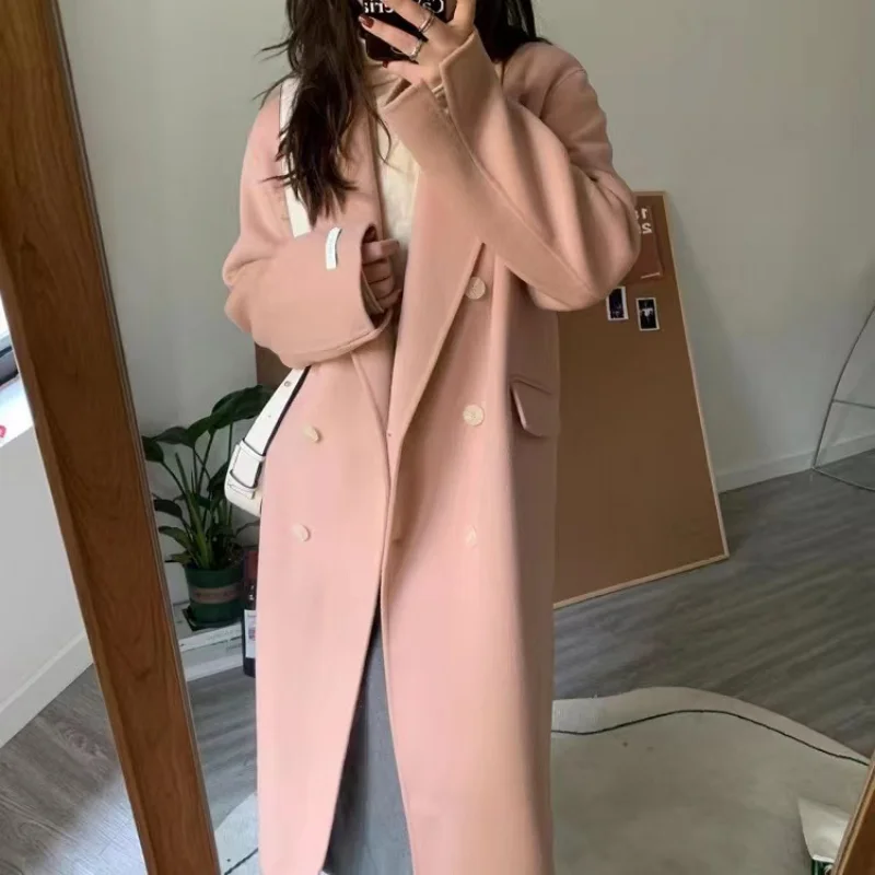 2023 New Chinese Street Fashion Cold Wool Coat Double-breasted Minimalism Designer Long Jackets for Women Winter and Autumn
2023 New Chinese Street Fashion Cold Wool Coat Double-breasted Minimalism Designer Long Jackets for Women Winter and Autumn