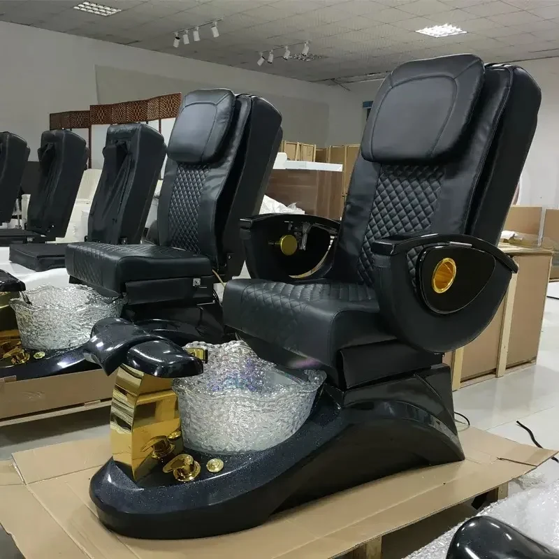Black Pu Leather Pedicure Chairs 4 Sets Massage Plumbing Pedicure Chair Salon Beauty Furniture
Black Pu Leather Pedicure Chairs 4 Sets Massage Plumbing Pedicure Chair Salon Beauty Furniture