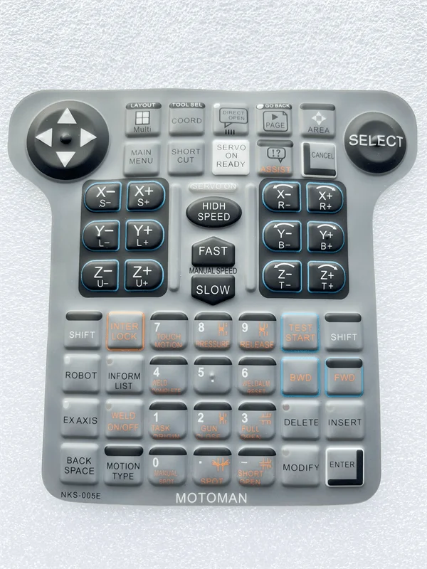 New For NKS-005E Robot Teaching Device Keyboard Film NKS-005E Silicone Soft Material Film
New For NKS-005E Robot Teaching Device Keyboard Film NKS-005E Silicone Soft Material Film