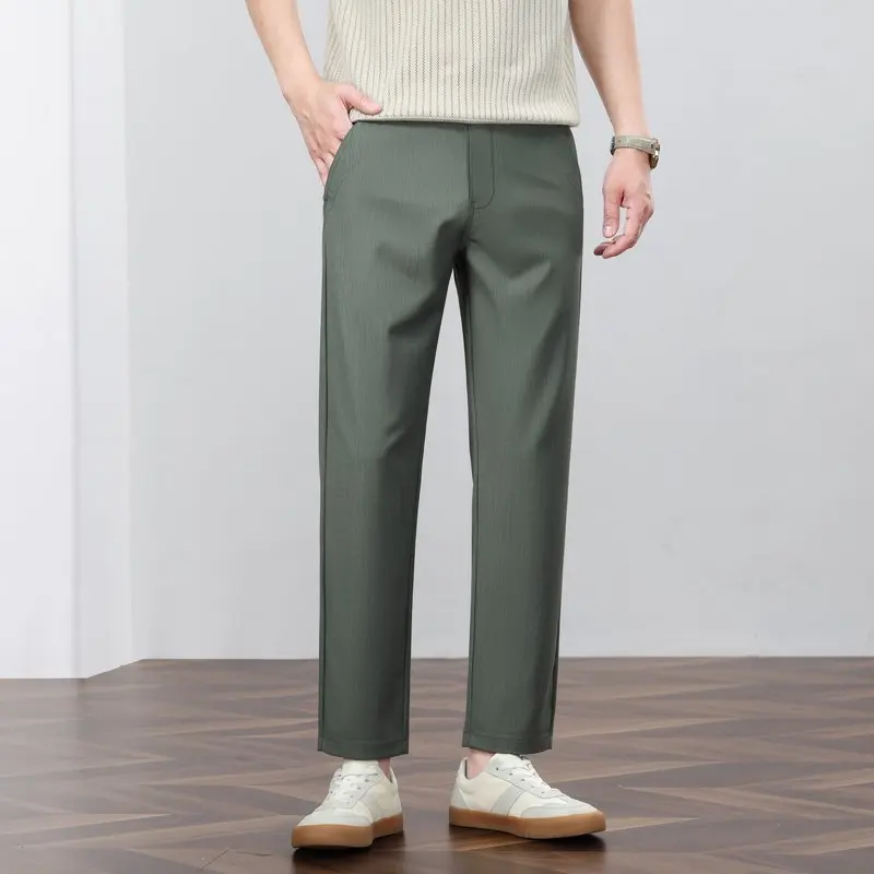 Spring Summer Elastic Thin Lightweight Casual Pant Men Commute Fashion Vintage Slim Ankle Length Pants Man Trousers
Spring Summer Elastic Thin Lightweight Casual Pant Men Commute Fashion Vintage Slim Ankle Length Pants Man Trousers
