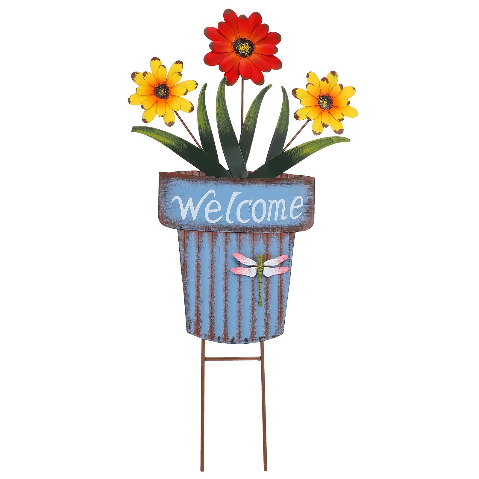 Iron Garden Stake Decor Outdoor Yard Art Metal Flower Pot Insert for Lawn Patio Pathway Decoration Garden Stakes Decor Metal Art
Iron Garden Stake Decor Outdoor Yard Art Metal Flower Pot Insert for Lawn Patio Pathway Decoration Garden Stakes Decor Metal Art