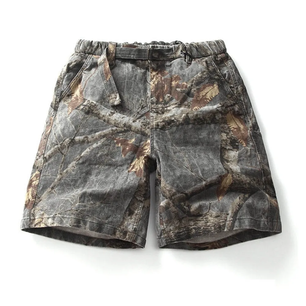 Japanese Retro Tree Branch Patterned Shorts Dead Leaf Camouflage Thick and Loose Straight Leg Five Quarter Pants for Men
Japanese Retro Tree Branch Patterned Shorts Dead Leaf Camouflage Thick and Loose Straight Leg Five Quarter Pants for Men