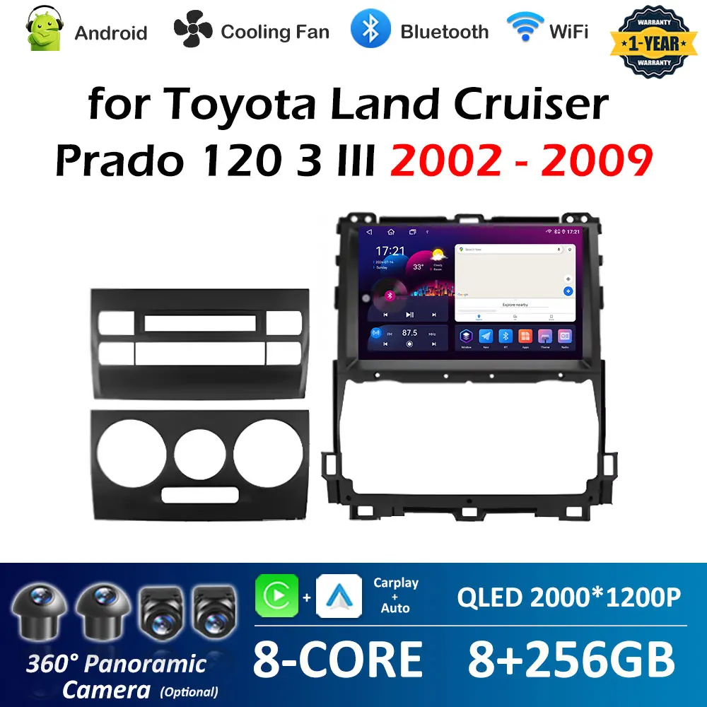Автомобильный мультимедийный видеоплеер Android 14, для Toyota Land Cruiser Prado 120 3 III 2002 2003 2004-2009 Bluetooth Smart System WIFI
Автомобильный мультимедийный видеоплеер Android 14, для Toyota Land Cruiser Prado 120 3 III 2002 2003 2004-2009 Bluetooth Smart System WIFI