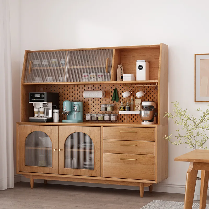 The sideboard is all solid wood, simple living room, household wall storage, and pantry cabinet
The sideboard is all solid wood, simple living room, household wall storage, and pantry cabinet