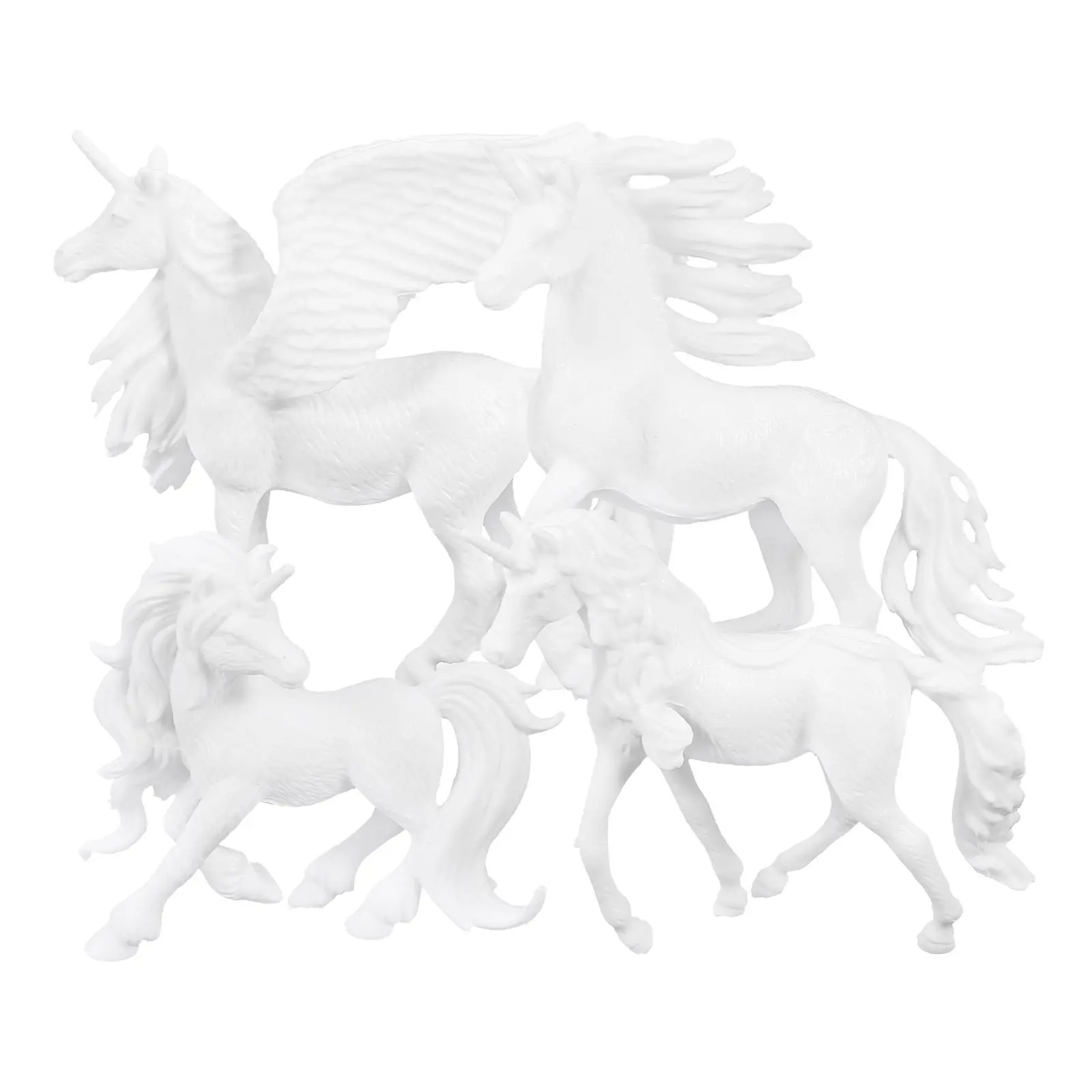 4Pcs Unicorn DIY Painting Crafts Set Unfinished Mini Figures for Kids Creative Drawing Practice Color Matching Skill Development
4Pcs Unicorn DIY Painting Crafts Set Unfinished Mini Figures for Kids Creative Drawing Practice Color Matching Skill Development
