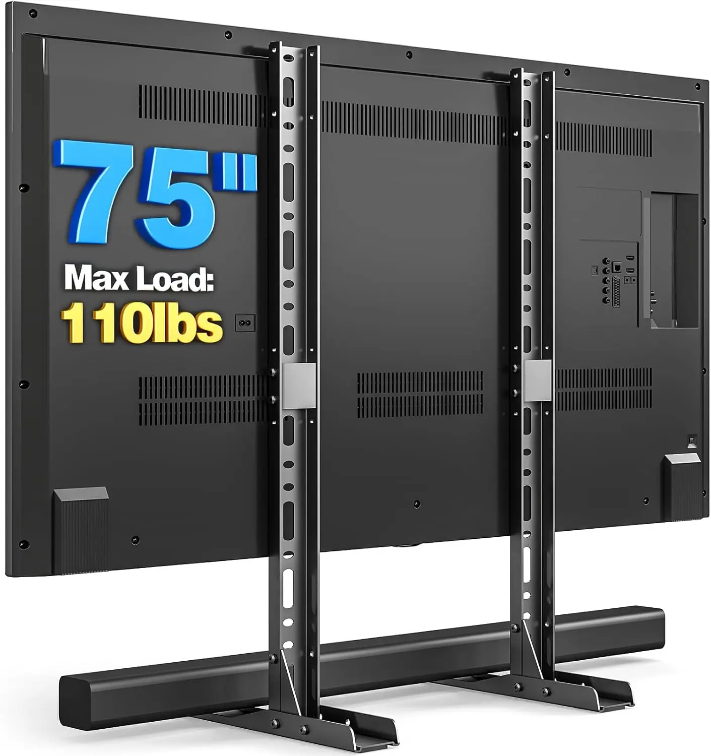 Универсальная подставка под телевизор для телевизоров диаметром 20–75 дюймов, регулируемая по высоте с кабелем, стальными ножками, вмещает 110 фунтов.
Универсальная подставка под телевизор для телевизоров диаметром 20–75 дюймов, регулируемая по высоте с кабелем, стальными ножками, вмещает 110 фунтов.