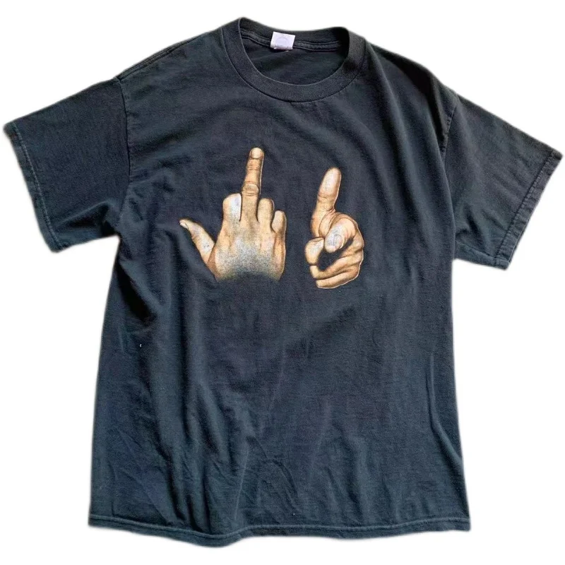 HAP Vintage Waed Cartoon Gesture ort Sve круглая футболка Ne мужская повседневная удобная дышащая футболка Faion
HAP Vintage Waed Cartoon Gesture ort Sve круглая футболка Ne мужская повседневная удобная дышащая футболка Faion