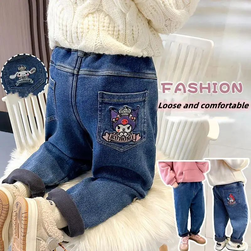 Sanrios Children My Melody Plus Velvet Pants Jeans Anime Figure Autumn and Winter Thicken Casual Pants Kids Girl Cartoon Kawaii
Sanrios Children My Melody Plus Velvet Pants Jeans Anime Figure Autumn and Winter Thicken Casual Pants Kids Girl Cartoon Kawaii