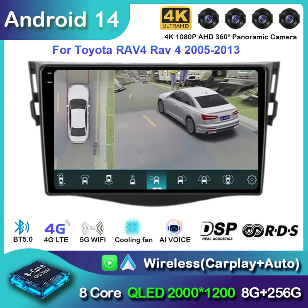 Android 14 Car Radio For Toyota RAV4 Rav 4 2005-2013 Multimedia Video Player 2Din Carplay DSP Navigation GPS 4G Net WIFI Stereo
Android 14 Car Radio For Toyota RAV4 Rav 4 2005-2013 Multimedia Video Player 2Din Carplay DSP Navigation GPS 4G Net WIFI Stereo