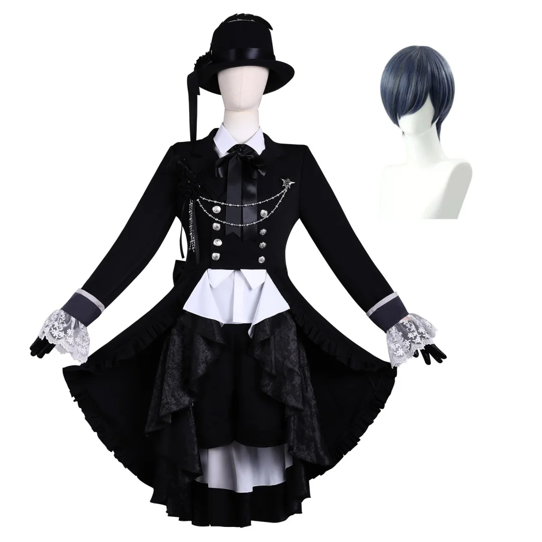 Black Butler Sebaciel Black Smile Ciel Phantomhive Cosplay Costume Wig Set
Black Butler Sebaciel Black Smile Ciel Phantomhive Cosplay Costume Wig Set