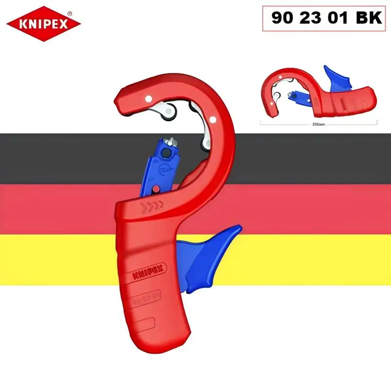 Knipex 90 23 01 BK DP50 Pipe Cutter, German Made Heavy Duty Plumbing Cutting Hand Tool
Knipex 90 23 01 BK DP50 Pipe Cutter, German Made Heavy Duty Plumbing Cutting Hand Tool