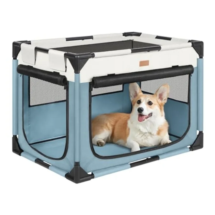 Dog Crate - Soft Pet Kennel for Dogs/Cats, 3-Door Breathable Travel Cage with Mesh Window, Portable Dog Kennel for Indoor and O
Dog Crate - Soft Pet Kennel for Dogs/Cats, 3-Door Breathable Travel Cage with Mesh Window, Portable Dog Kennel for Indoor and O