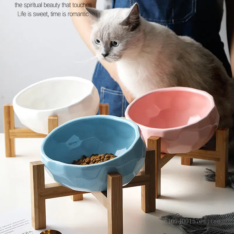 High Leg Bowl with Wood Frame, Oblique Mouth, Cat Bowl, Pet Supplies, spine Protection, Large Dog Bowl, Pet Tableware
High Leg Bowl with Wood Frame, Oblique Mouth, Cat Bowl, Pet Supplies, spine Protection, Large Dog Bowl, Pet Tableware