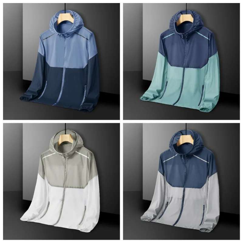 Summer Fashion Patchwork UV Resistant Jacket for Men's Cycling Sports Lightweight and Breathable Long Sleeved Sunscreen Clothing
Summer Fashion Patchwork UV Resistant Jacket for Men's Cycling Sports Lightweight and Breathable Long Sleeved Sunscreen Clothing