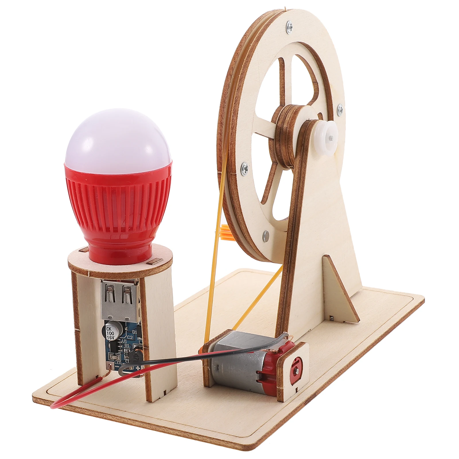 Hand Crank Generator Electricity Kit Wood DIY Assembly Educational Toy Kids Science Learning Aid Random Bulb
Hand Crank Generator Electricity Kit Wood DIY Assembly Educational Toy Kids Science Learning Aid Random Bulb