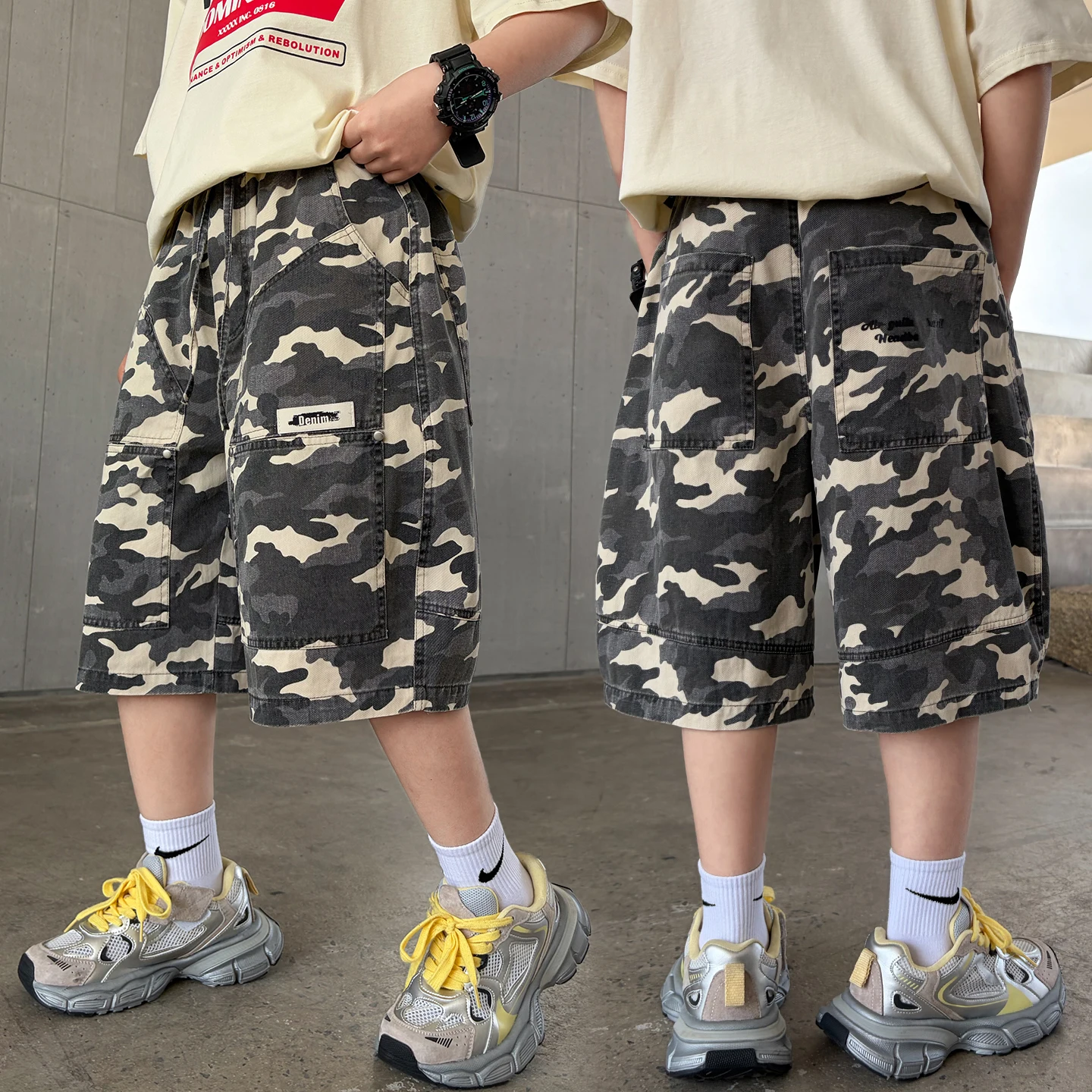 2026 Kids Boy Army Camouflage Cargo Shorts 5-14Y Casual Summer Cotton Bottoms Waist Elastic Waistband Children Clothes Outerdoor
2026 Kids Boy Army Camouflage Cargo Shorts 5-14Y Casual Summer Cotton Bottoms Waist Elastic Waistband Children Clothes Outerdoor