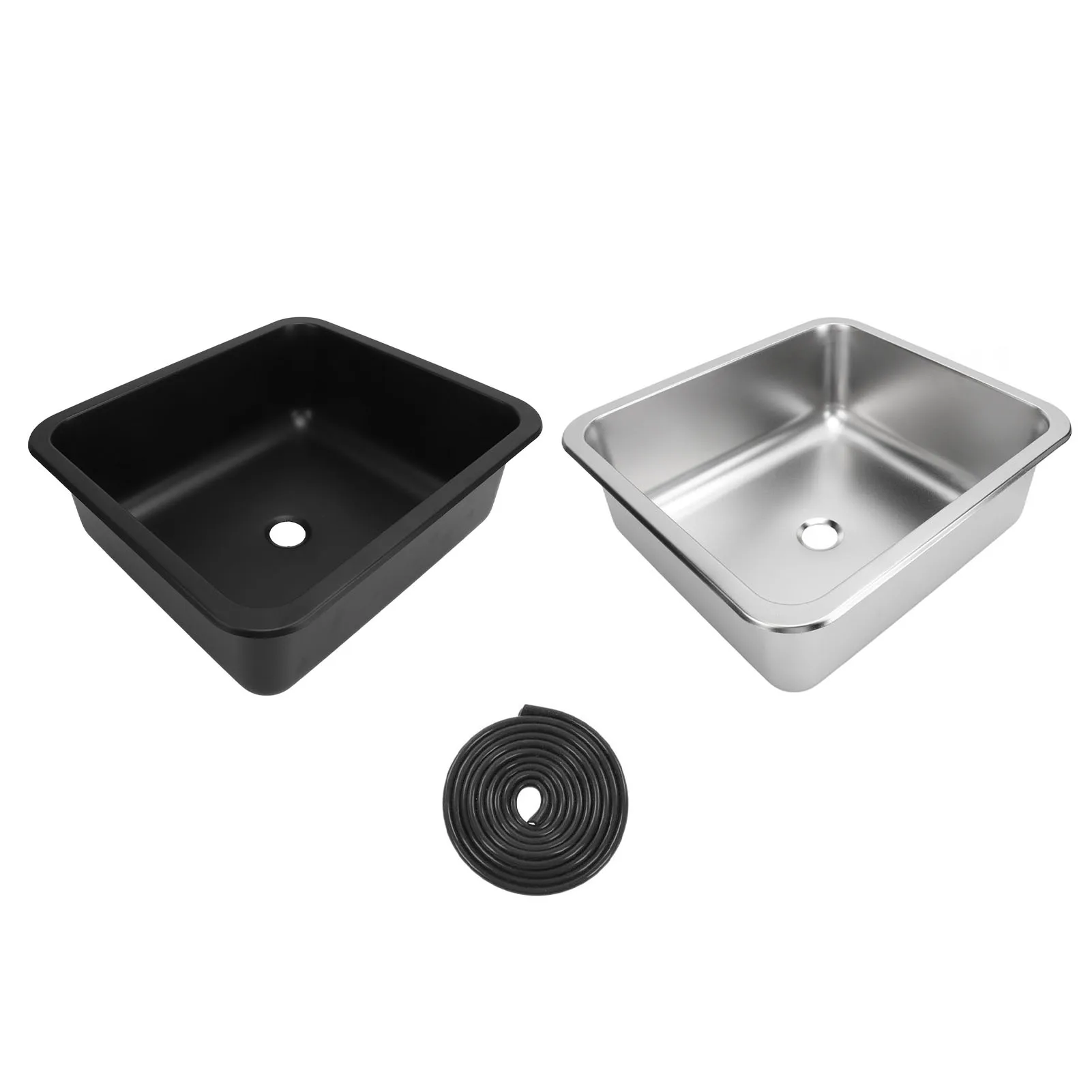 RV Sink 304 Stainless Steel Versatile Large Capacity Rectangular Kitchen Wash Sink For Caravan Motorhome Boat Camper Accessories
RV Sink 304 Stainless Steel Versatile Large Capacity Rectangular Kitchen Wash Sink For Caravan Motorhome Boat Camper Accessories
