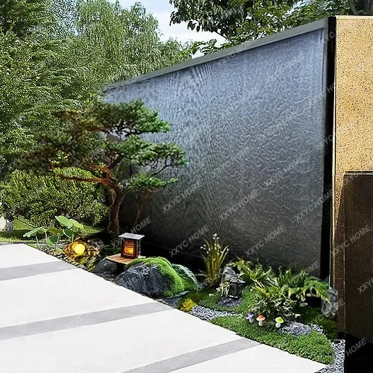 Hotel metal mesh water curtain screen partition wall courtyard garden stainless steel water curtain flowing water landscape
Hotel metal mesh water curtain screen partition wall courtyard garden stainless steel water curtain flowing water landscape