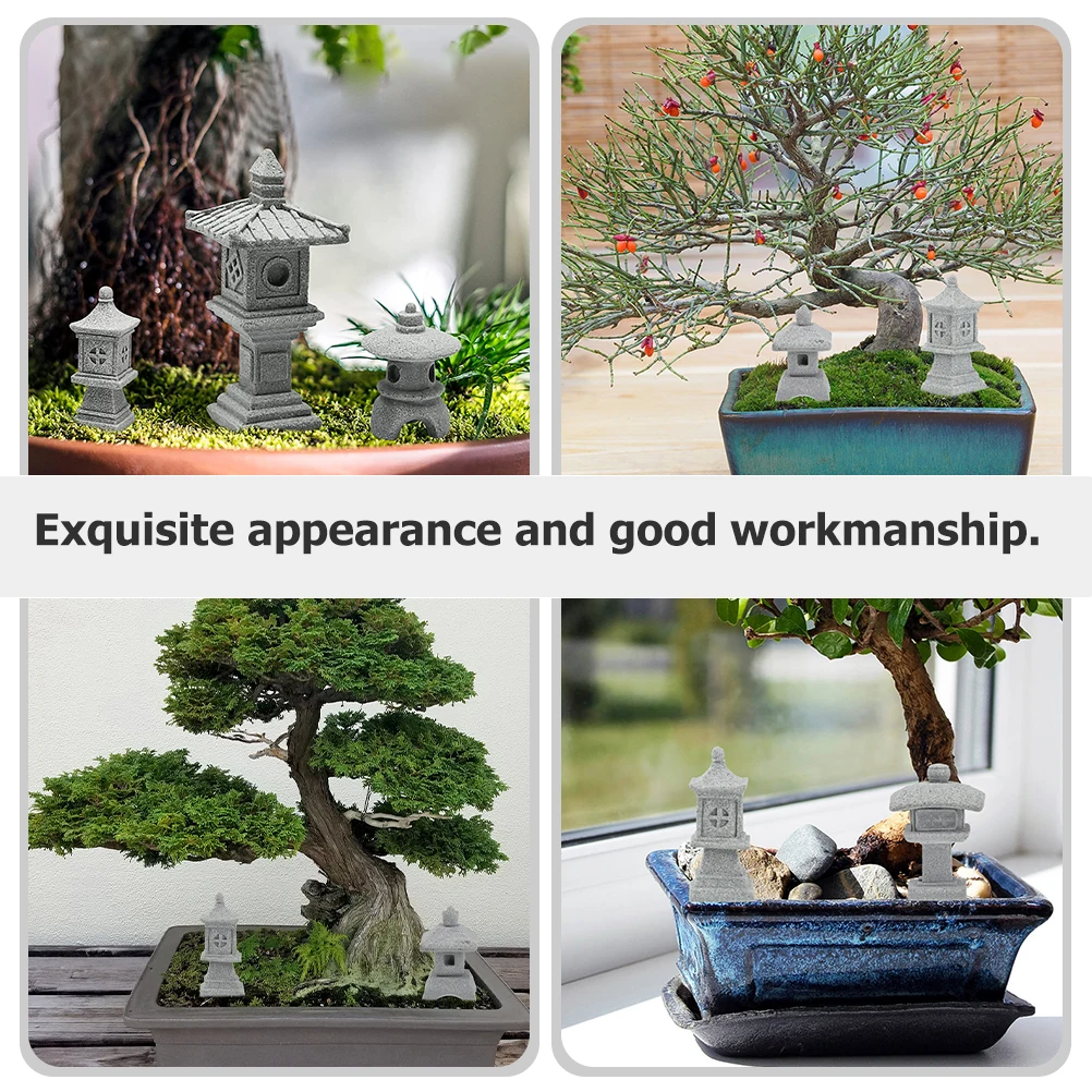 1 set Stone Lantern Decoration Mini Sculpture Zen Garden Ornaments Japanese Tower Statue Bonsai Aquarium Decor Gardening
1 set Stone Lantern Decoration Mini Sculpture Zen Garden Ornaments Japanese Tower Statue Bonsai Aquarium Decor Gardening
