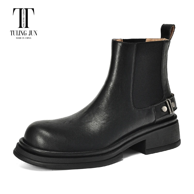 TULING JUN Winter 2024 Retro Woman Round Head Solid Color Fsahion Chelsea Ankle Boots Med Heels Concise Shoes For Lady T-KK10230
TULING JUN Winter 2024 Retro Woman Round Head Solid Color Fsahion Chelsea Ankle Boots Med Heels Concise Shoes For Lady T-KK10230