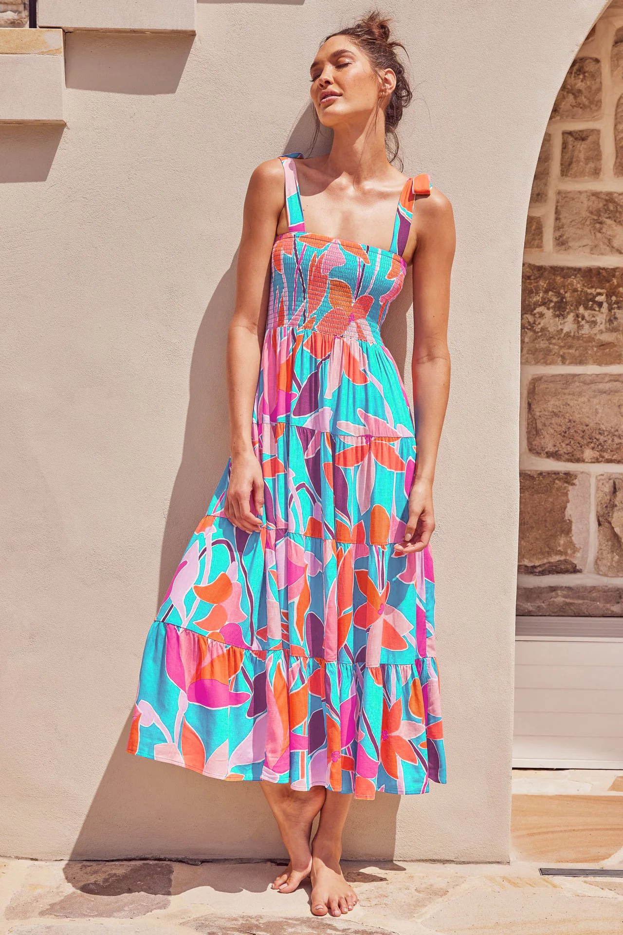 Mujer Print Maxi Dress Vestidos Women Elegant Spaghetti Straps Slip Backless Sexy A-line Ladies Summer Beach Vacation Robe 2023
Mujer Print Maxi Dress Vestidos Women Elegant Spaghetti Straps Slip Backless Sexy A-line Ladies Summer Beach Vacation Robe 2023