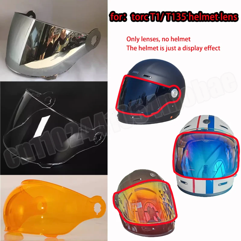 Original Helmet Lenses Are Suitable for TORC Retro Helmet T1/T135 Lenses/bubble Lenses Replaceable Helmet Accessories
Original Helmet Lenses Are Suitable for TORC Retro Helmet T1/T135 Lenses/bubble Lenses Replaceable Helmet Accessories