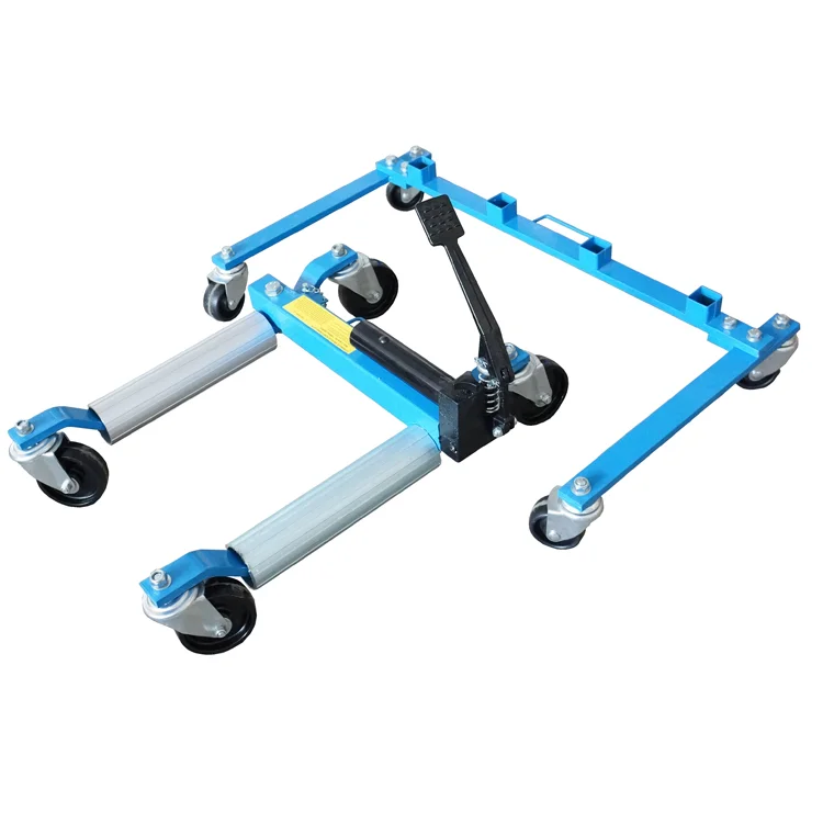 4 tire wheel car trolley repair mobile position jack 
4 tire wheel car trolley repair mobile position jack