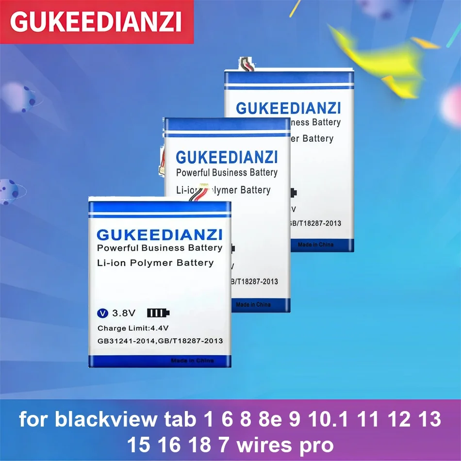 Li327490HT-A ( Thread Ver. ) For Blackview Tab 1 6 8 8E 9 10.1 11 12 13 15 16 18 7 Wires Pro 6300-15000mAh Tablet Battery
Li327490HT-A ( Thread Ver. ) For Blackview Tab 1 6 8 8E 9 10.1 11 12 13 15 16 18 7 Wires Pro 6300-15000mAh Tablet Battery