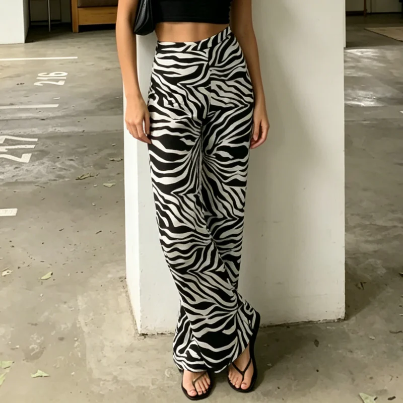 2026 Sexy Y2K Trousers Zebra Print Wide Leg Pants High Waist Women New Fashion Casual Female Stripe Streetwear
2026 Sexy Y2K Trousers Zebra Print Wide Leg Pants High Waist Women New Fashion Casual Female Stripe Streetwear