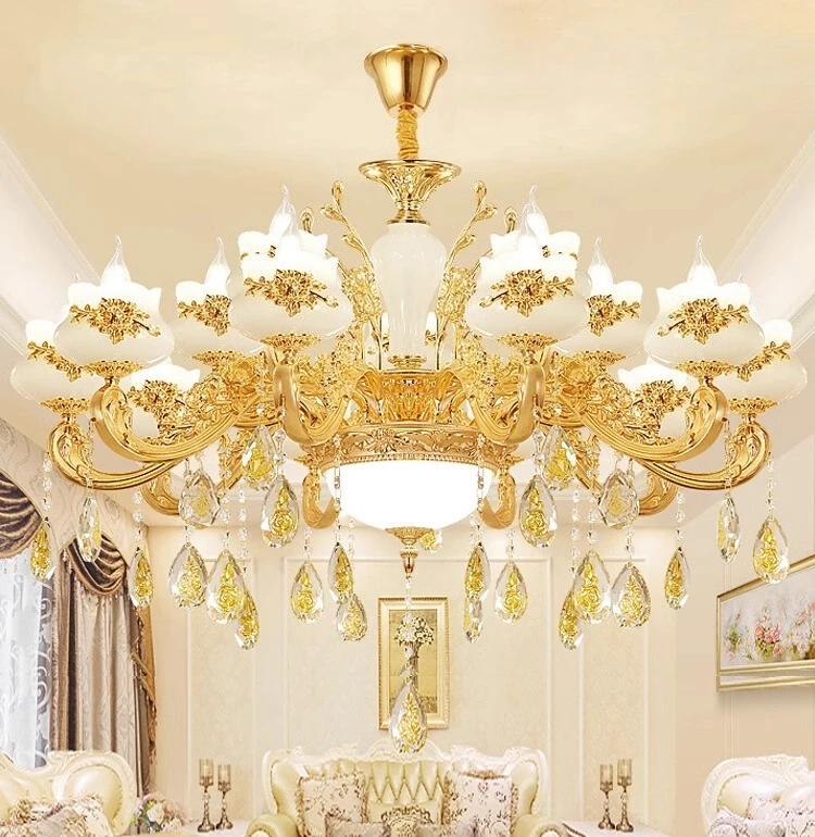 European chandelier living room main lamp high-end crystal dining room lamp villa atmosphere 2025 new French net red lamps
European chandelier living room main lamp high-end crystal dining room lamp villa atmosphere 2025 new French net red lamps