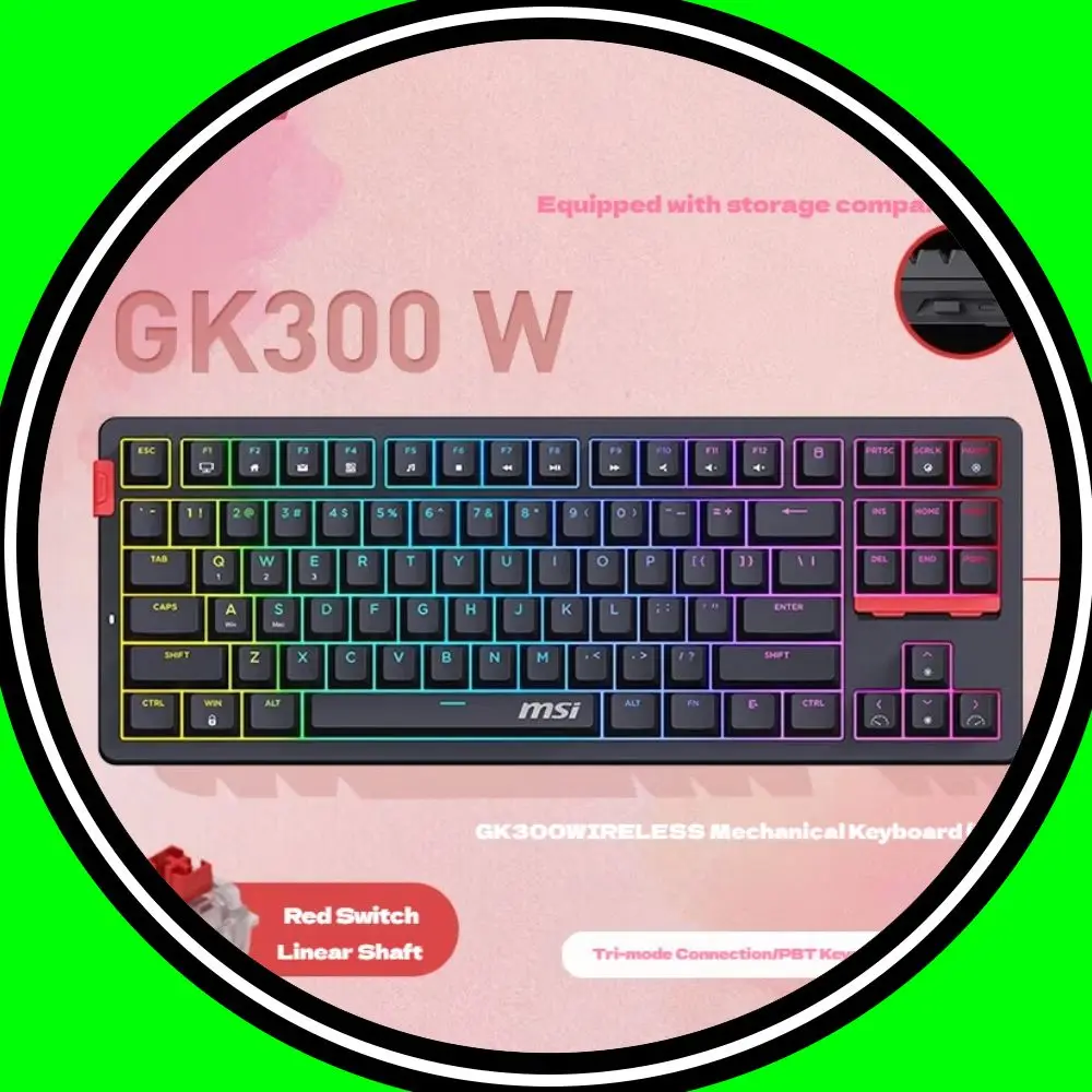 MSI FORGE GK300W трехрежимная беспроводная механическая клавиатура игровая офисная горячая замена колпачки для клавиш из ПБТ RGB световая прокладка эргономичная клавиатура
MSI FORGE GK300W трехрежимная беспроводная механическая клавиатура игровая офисная горячая замена колпачки для клавиш из ПБТ RGB световая прокладка эргономичная клавиатура