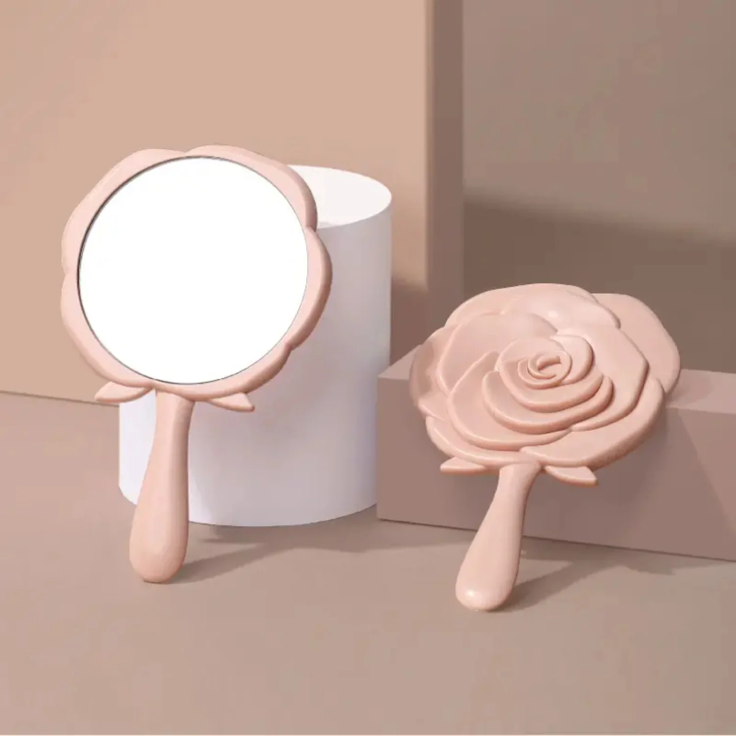 Cute Oval Rose Handheld Makeup Mirror with Handle - Creative Handheld Beauty Mirror for Makeup Vanity
Cute Oval Rose Handheld Makeup Mirror with Handle - Creative Handheld Beauty Mirror for Makeup Vanity