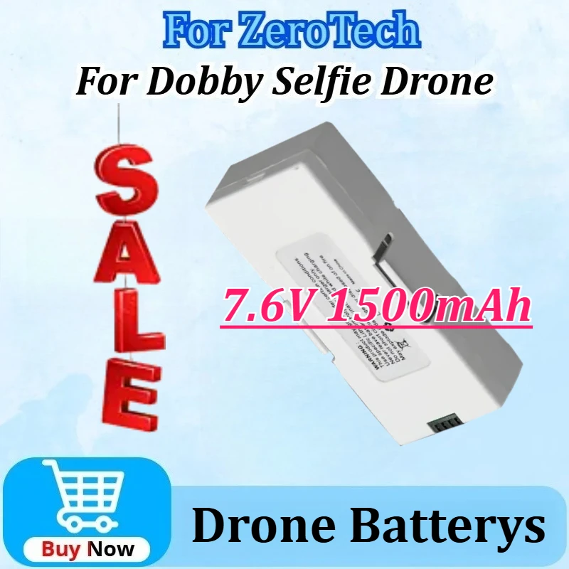 Newly Upgraded 7.6V 1500mAh 11.4Wh High Capacity Lipo Battery for ZeroTech for Dobby Selfie Drone Batterys Spare Battery Parts
Newly Upgraded 7.6V 1500mAh 11.4Wh High Capacity Lipo Battery for ZeroTech for Dobby Selfie Drone Batterys Spare Battery Parts