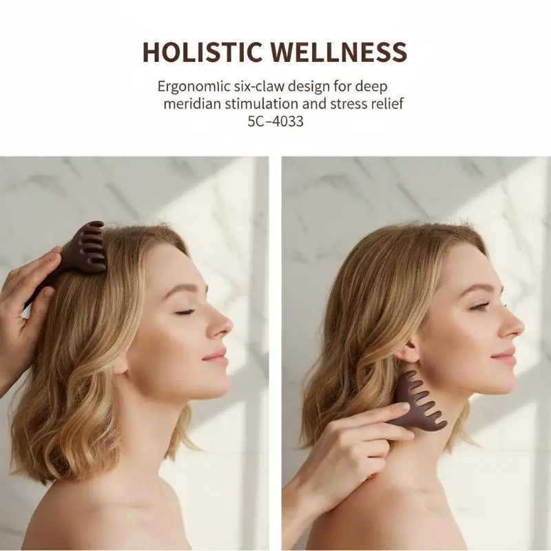 Plastic Meridian Massage Comb Body Gua Sha Tool Anti-static 6-Claw Head Massager Promote
Plastic Meridian Massage Comb Body Gua Sha Tool Anti-static 6-Claw Head Massager Promote