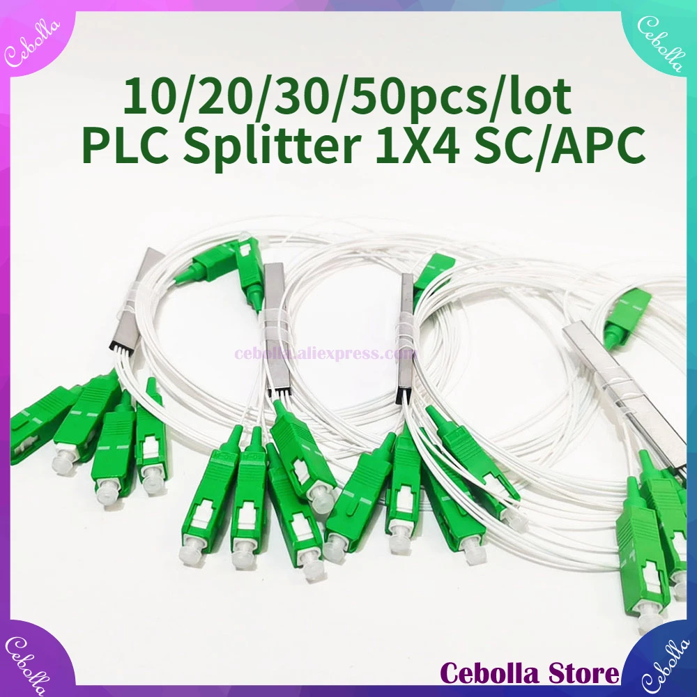 10/20/30/50pcs/Lot 1X4 PLC SC/APC PLC Splitter SM White/Color 0.9mm High Quality G657A1 LSZH 1m FTTH Fiber Optic Splitter
10/20/30/50pcs/Lot 1X4 PLC SC/APC PLC Splitter SM White/Color 0.9mm High Quality G657A1 LSZH 1m FTTH Fiber Optic Splitter