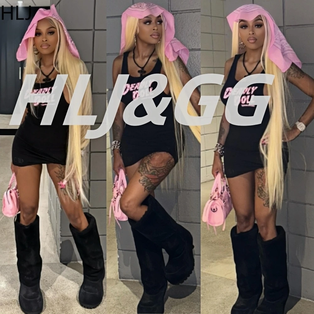HLJ Y2K Trend Fashion Letter Pattern Printing Slim Mini Dresses Women Round Neck Sleeveless Vestidos Summer New Streetwear 2025
HLJ Y2K Trend Fashion Letter Pattern Printing Slim Mini Dresses Women Round Neck Sleeveless Vestidos Summer New Streetwear 2025